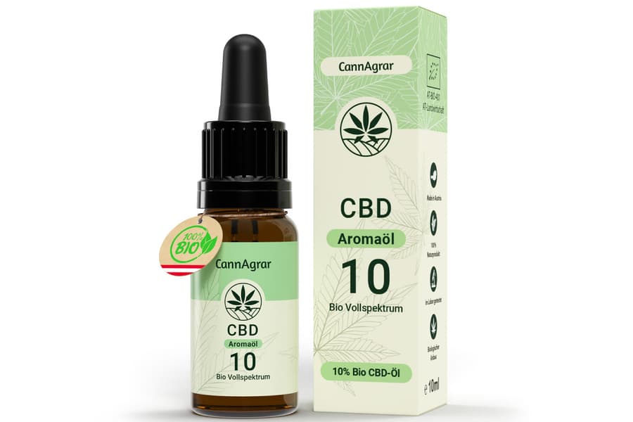 Flasche CBD Aromaöl CannAgrar, 10 ml